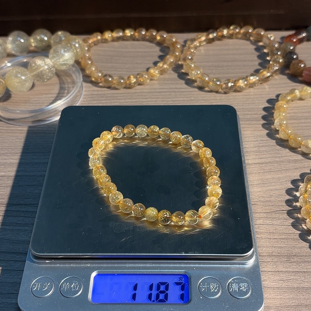 天然金发晶7mm（克价30）