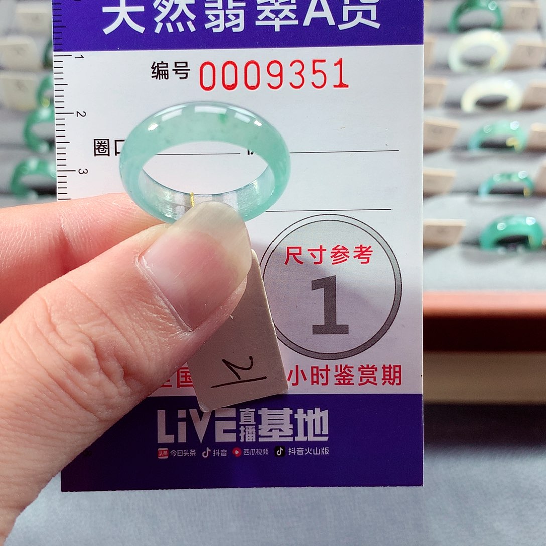 翡翠未镶嵌戒指21号