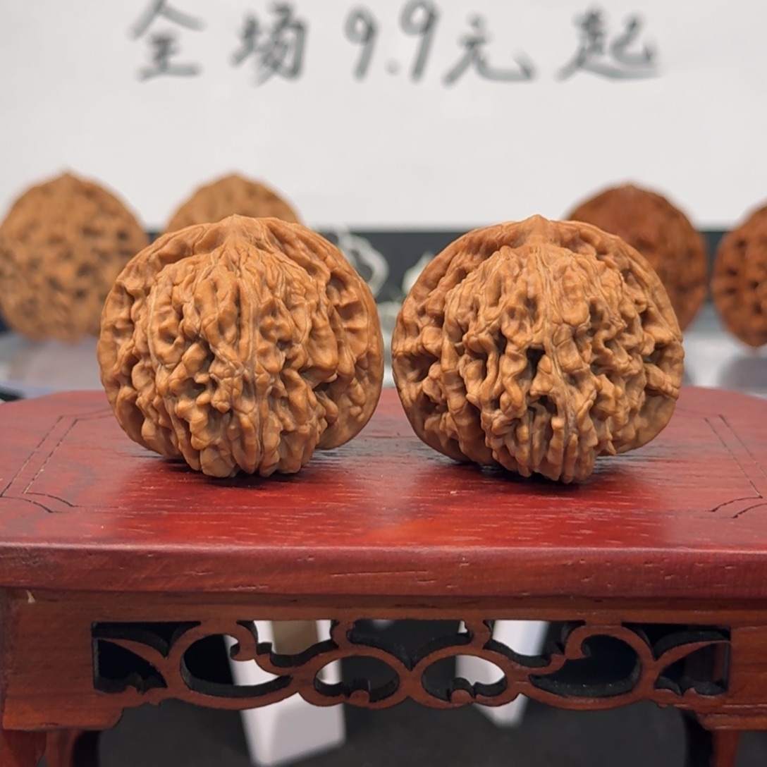 文玩核桃把件45号四座楼全品无药无修原生态边40肚37高34