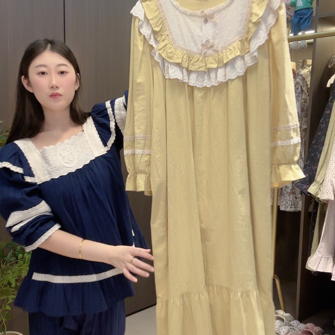 棉Ullala家芥末黄小裙子