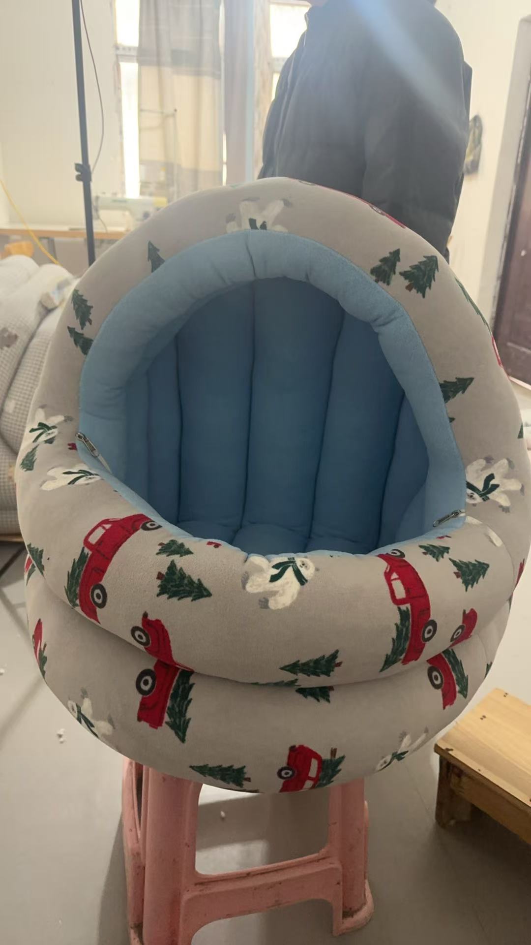 加厚保暖半封闭式四季通用可爱造型猫狗宠物窝