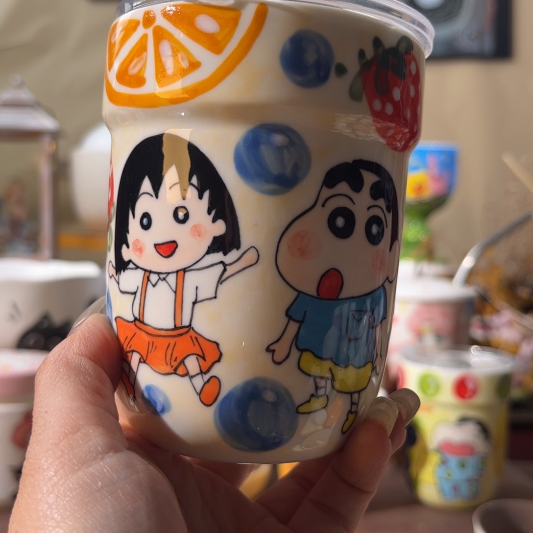 杯景德镇陶瓷文创手绘水杯