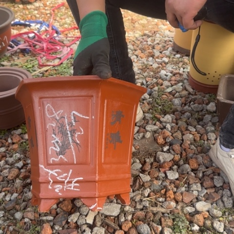 红陶紫砂花盆盆景盆栽瑕疵