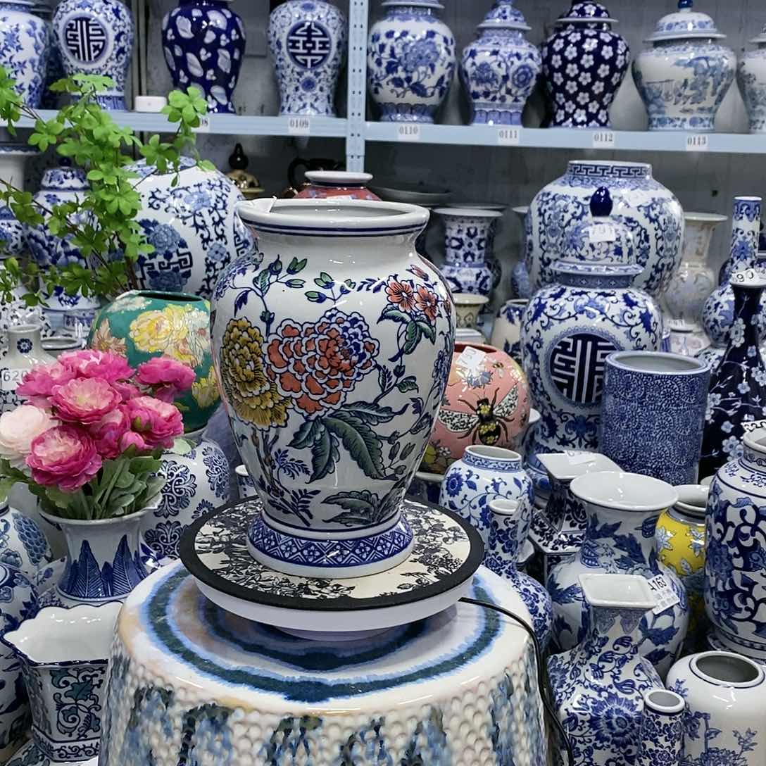 【闪购商品】摆件高脚花瓶瓷器摆件………………………………
