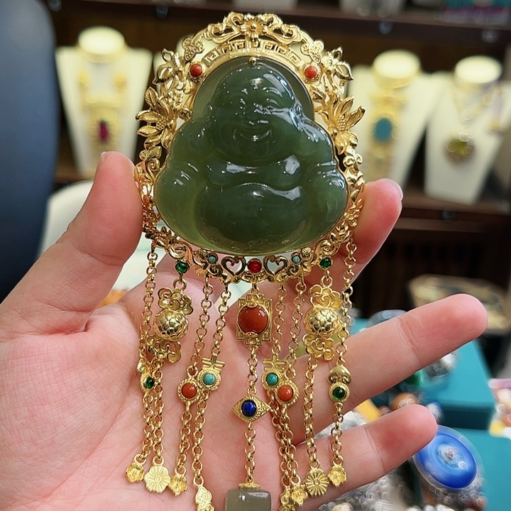 和田玉颈饰未镶嵌古风