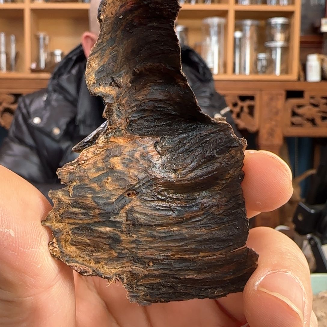 沉香摆件奇楠虎斑皮油料4.5克