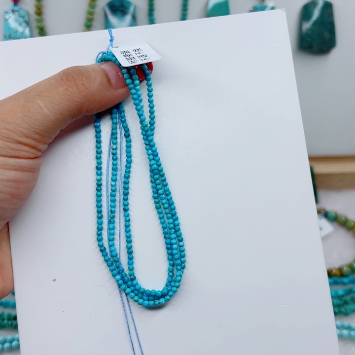 古***风绿松石未镶嵌颈饰2.3/A262