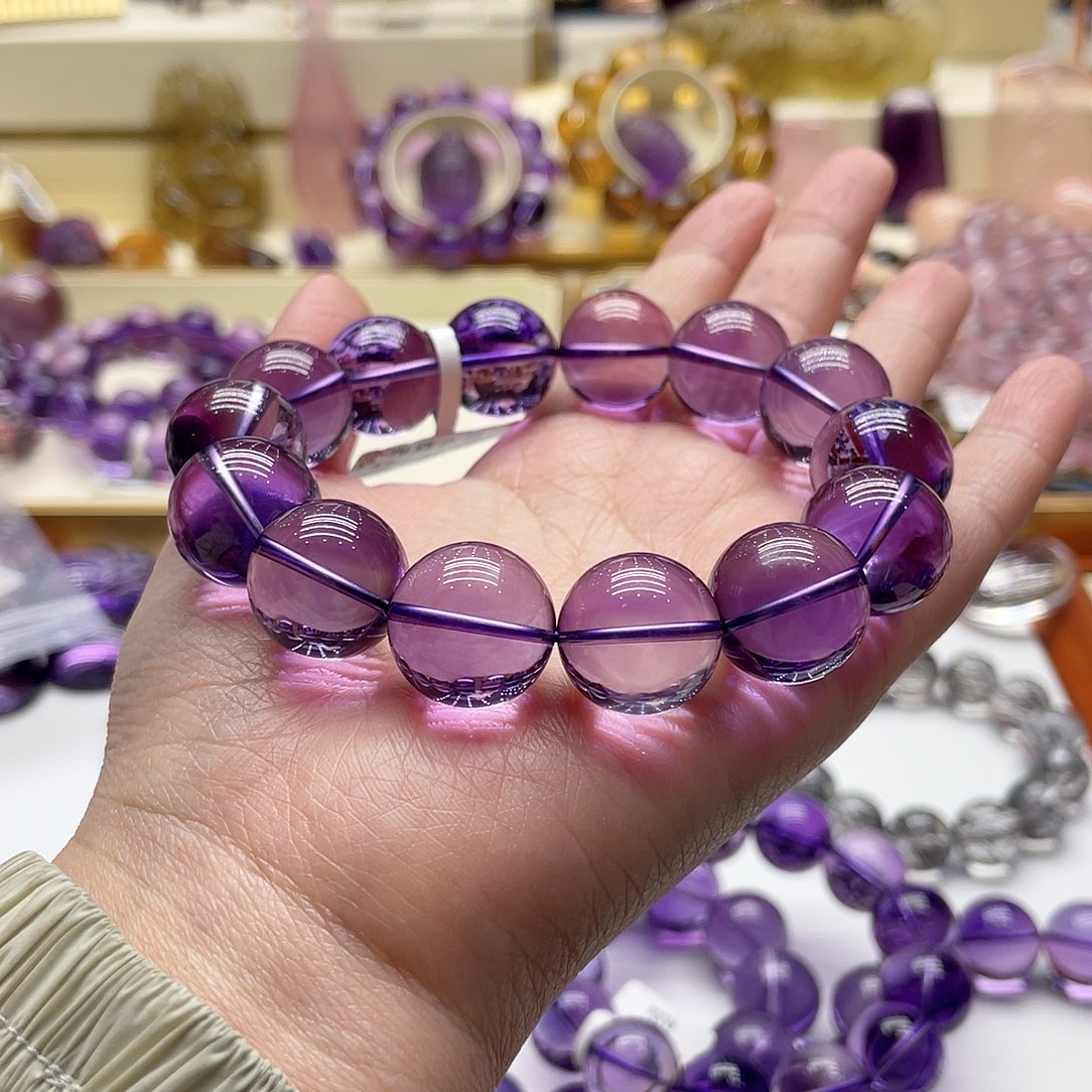 紫晶手链未镶嵌紫水晶
