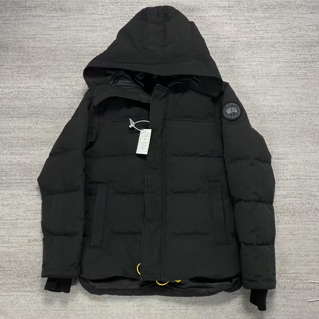 99新 CANADA GOOSE 加拿大鹅 黑色黑标macmillan派克大衣羽绒服XS