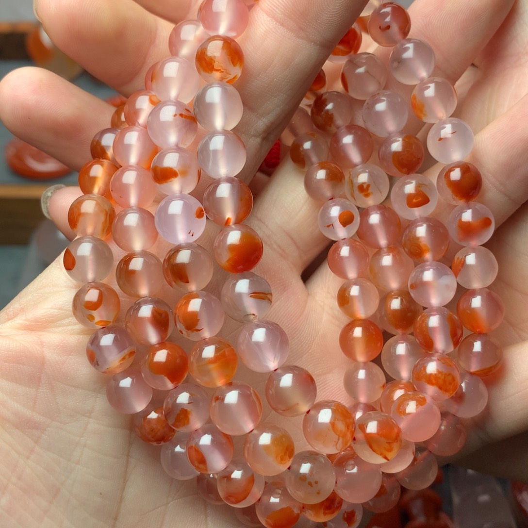 南红玛瑙未镶嵌1干掌冰飘多圈