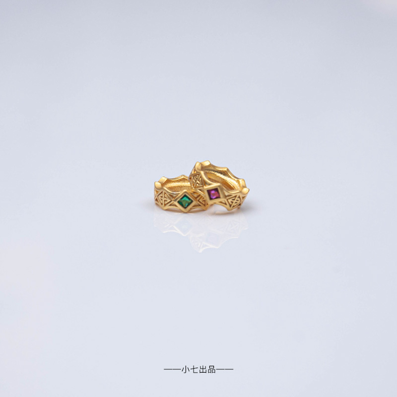 【小七·出品】8K铜镀金卡环