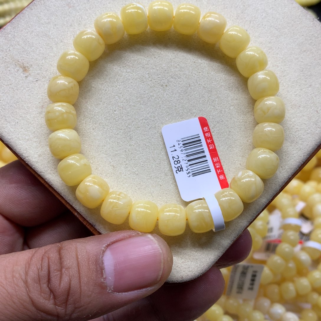 蜜蜡未镶嵌手链蜜蜡