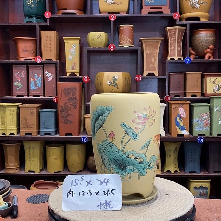 紫砂花盆紫砂花盆