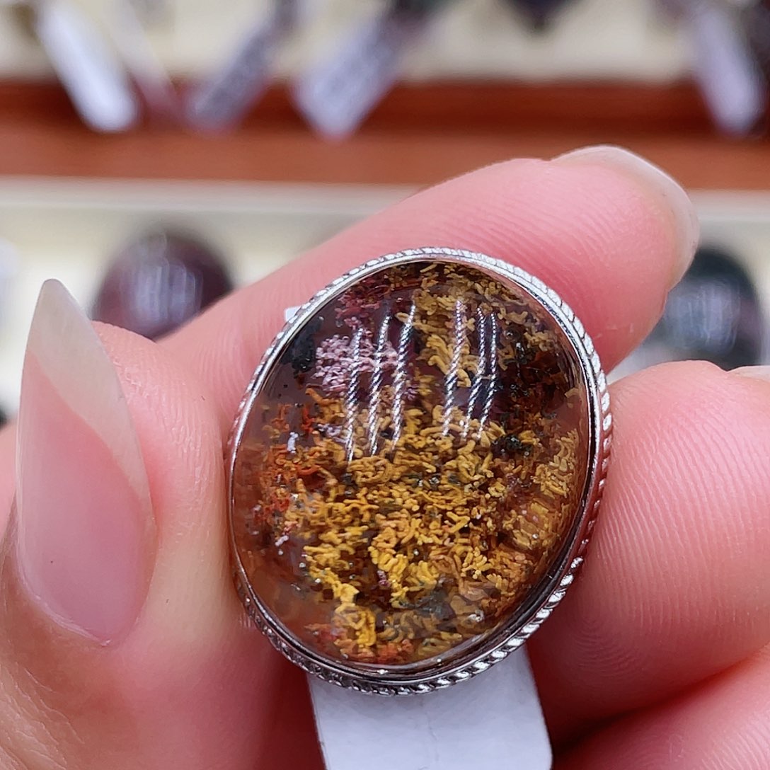 水晶磨合银S925镶嵌磨合