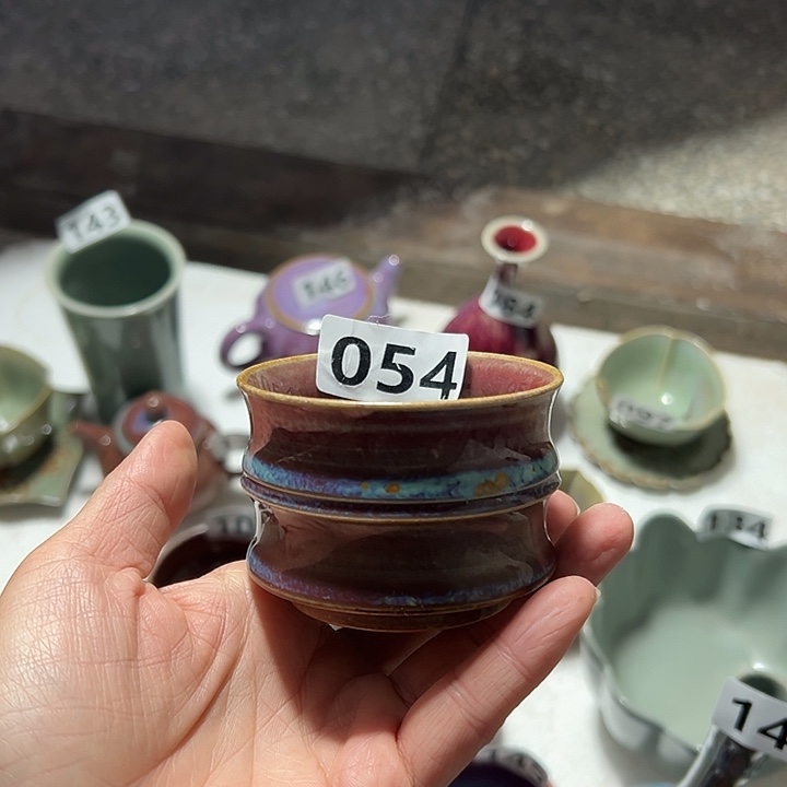 瓷摆件手工拉胚杯子