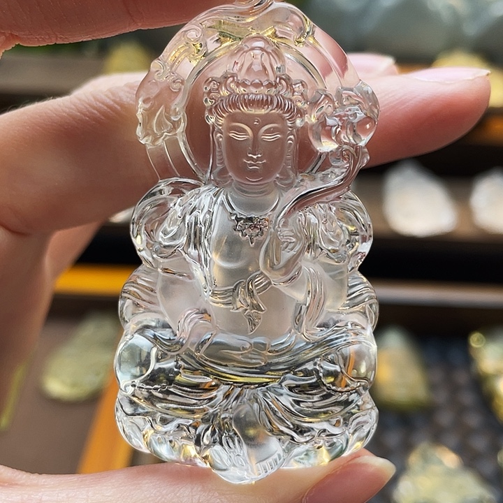 水晶吊坠(赠链)未镶嵌大势至菩萨