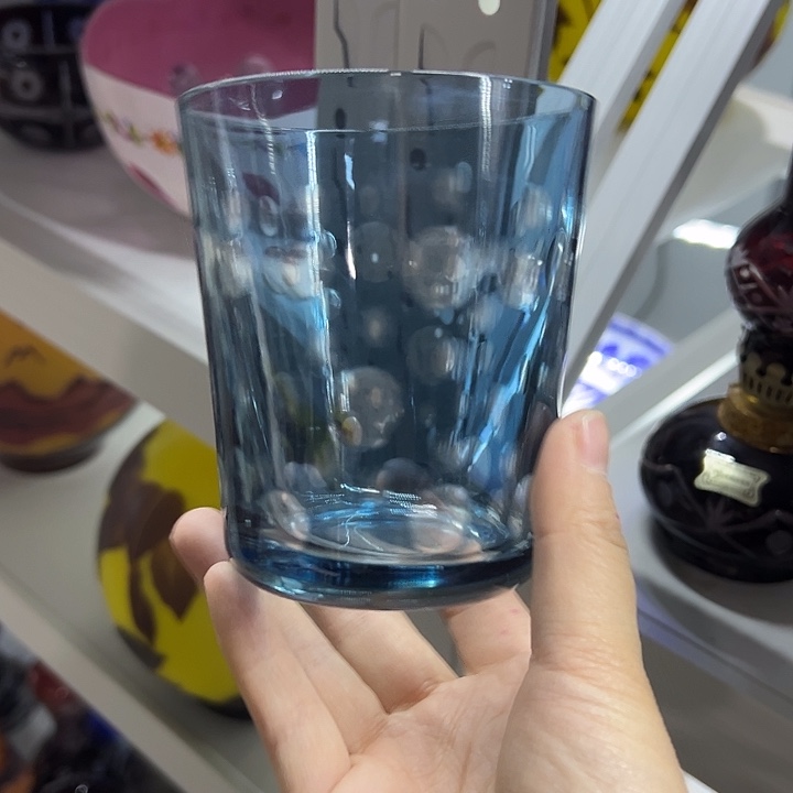 水晶玻璃平底款微瑕一个