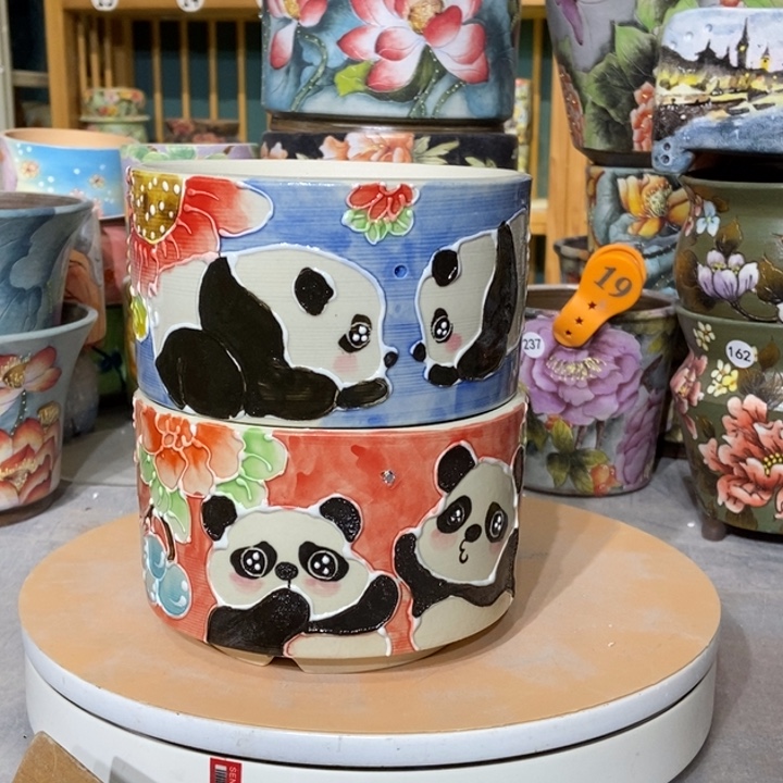 红陶景德镇艺术手绘作品