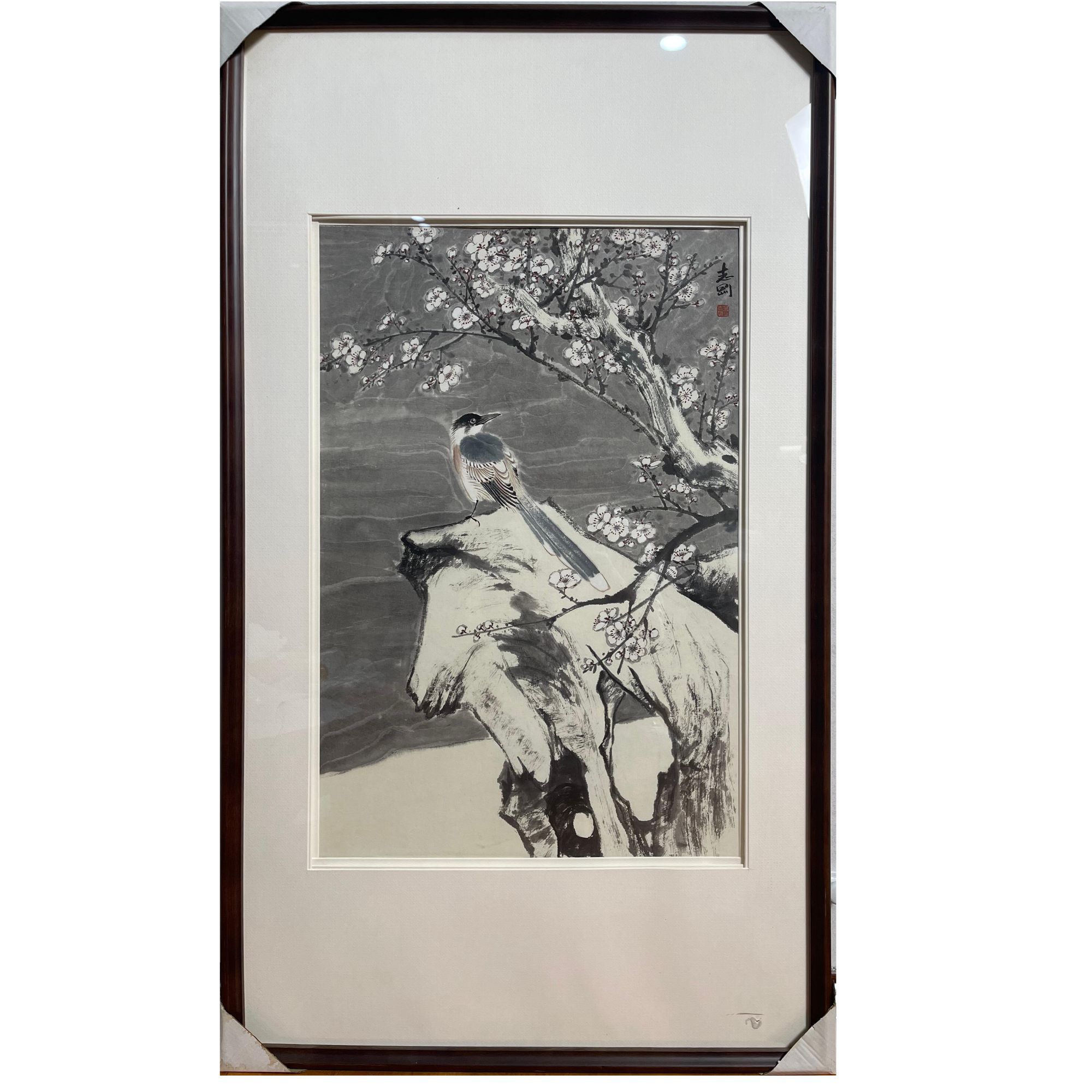 MZG-5-104 孟志刚-花鸟 尺寸45x68cm 装框