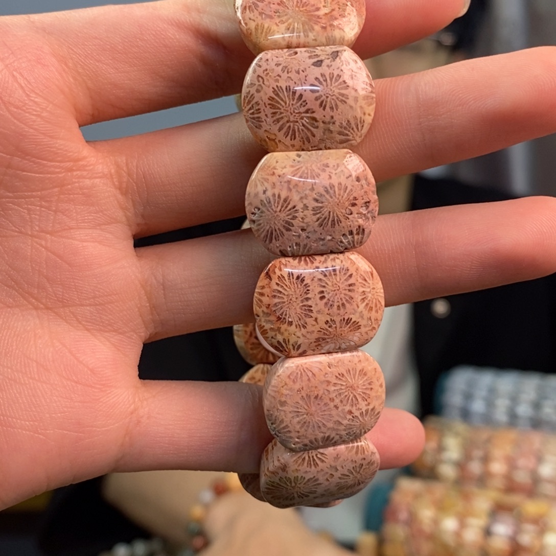 硅化玉未镶嵌手链