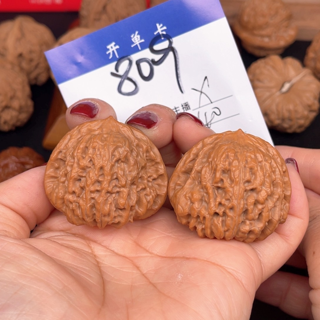 文玩核桃吊坠平谷凹底40尺。 无刀修809