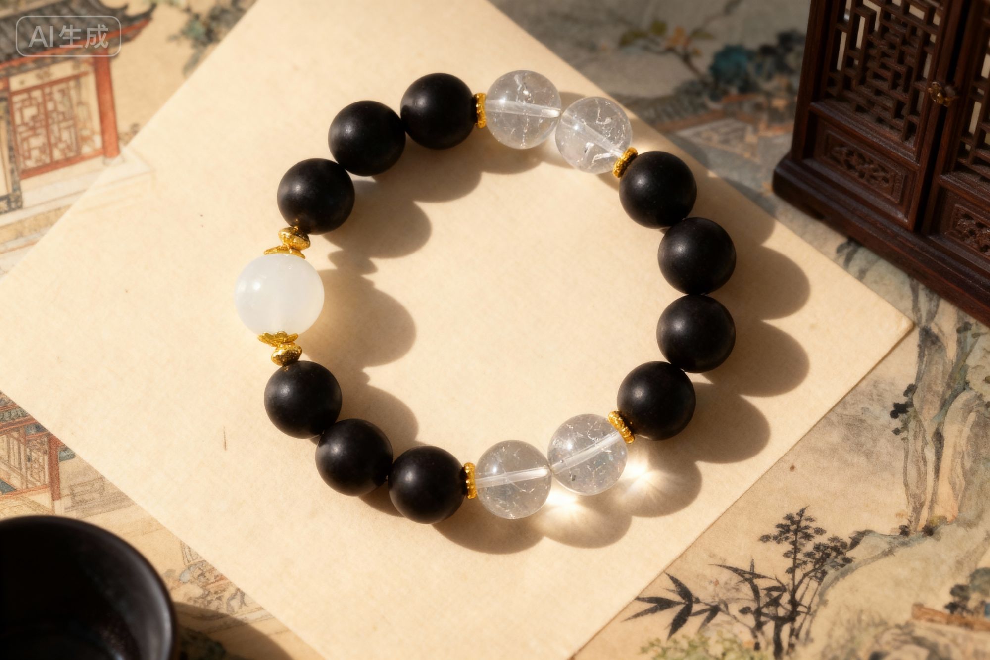 北苑名芳香【五行】养身时尚男女同款中草药合香手串单圈