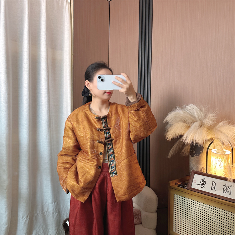 【栩栩】新中式人丝加棉太太服棉高端定制款