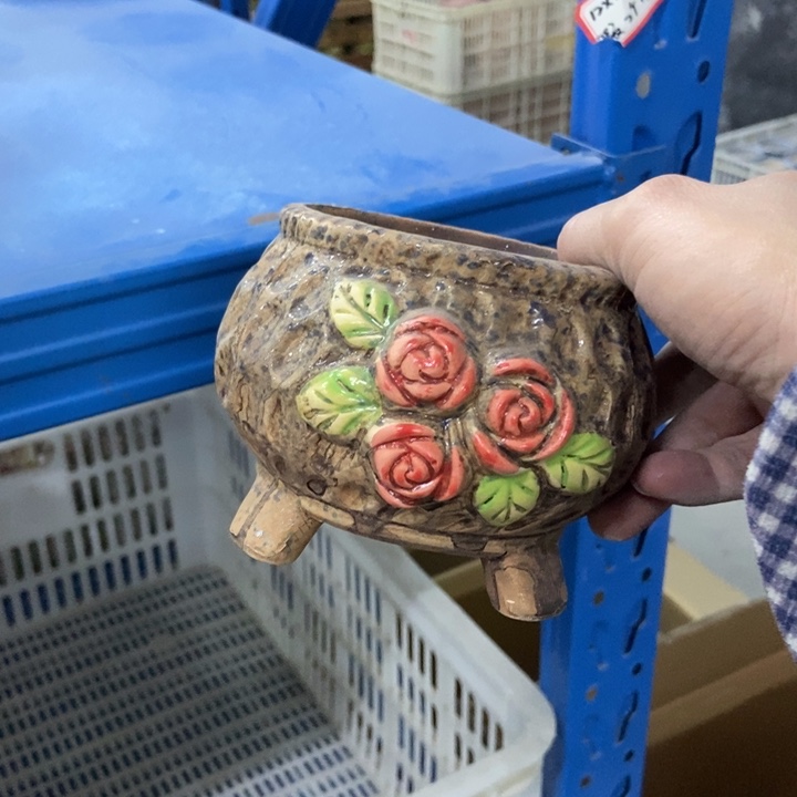 陶瓷花盆单场满9.9发9.5*9