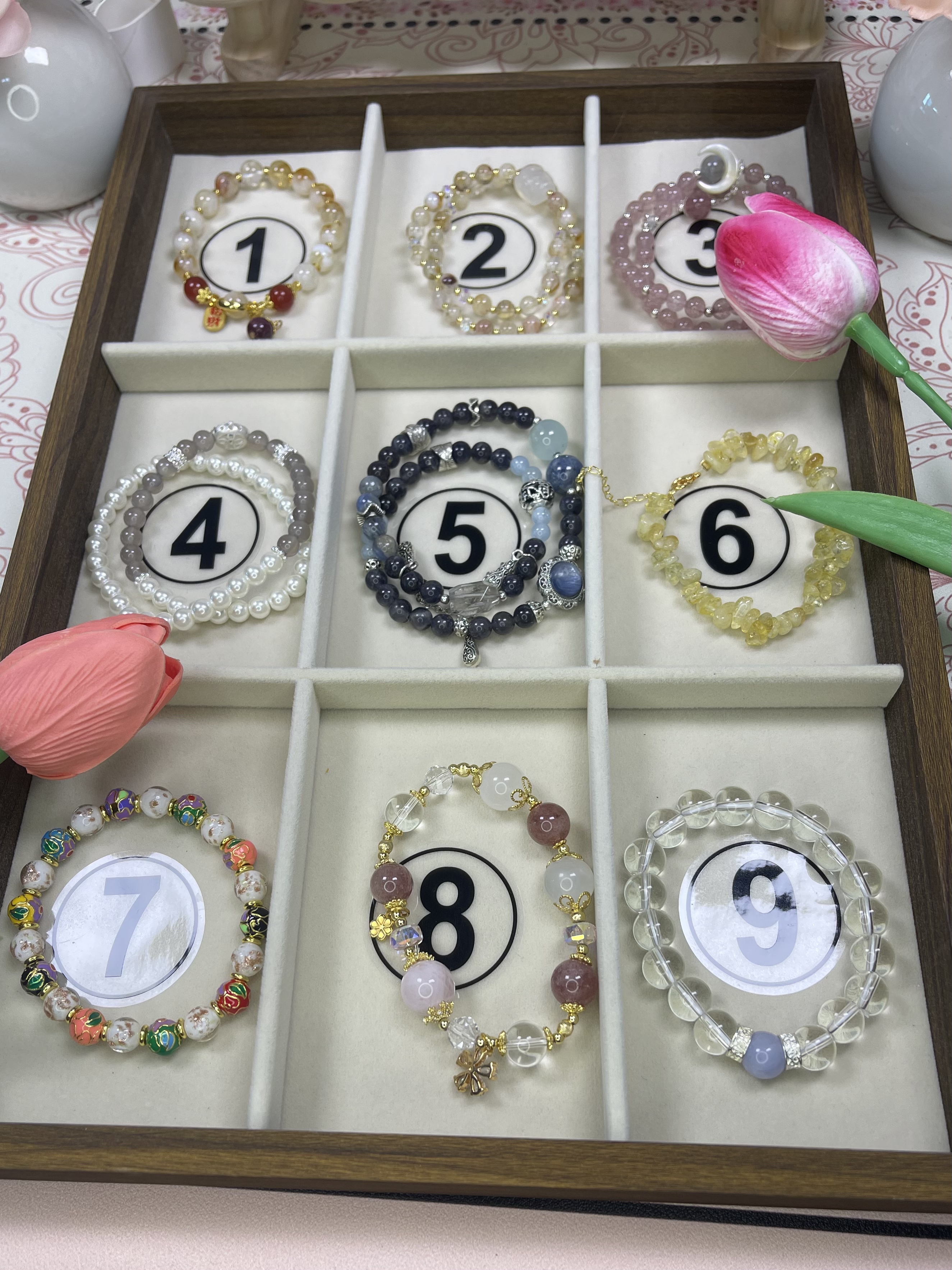 合金石英石手链 【九选三】五路财神红绳手链手工手串气质轻奢时尚