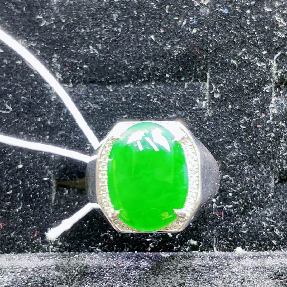 翡翠颈饰银S925镶嵌48，