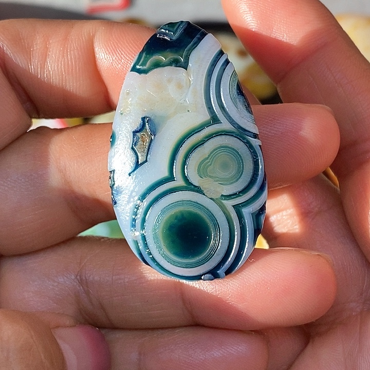 水滴款饰品奇石无孔