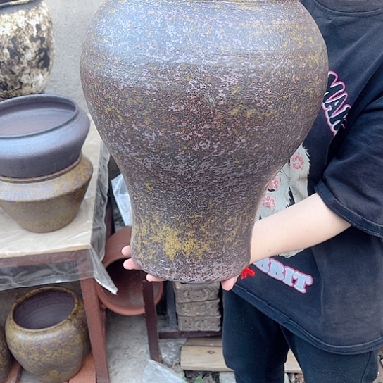 紫砂花盆高度37口径22