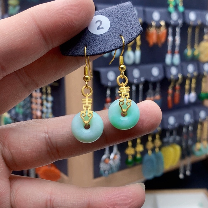 未镶嵌翡翠耳饰林*耳饰