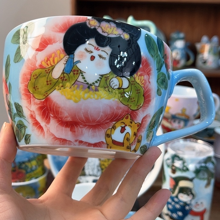 陶景德镇釉下手绘陶瓷 