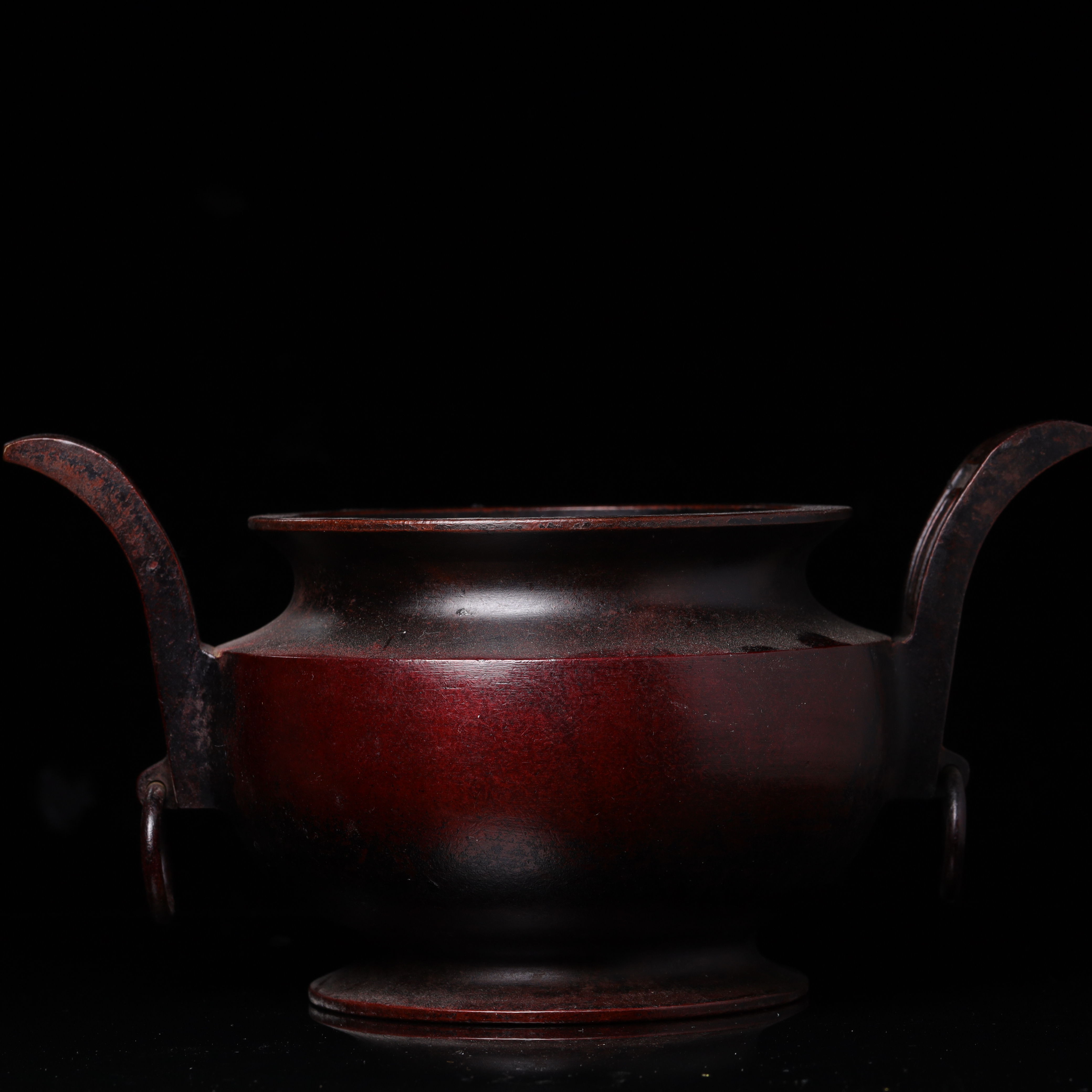 库出旧藏铜香炉摆件