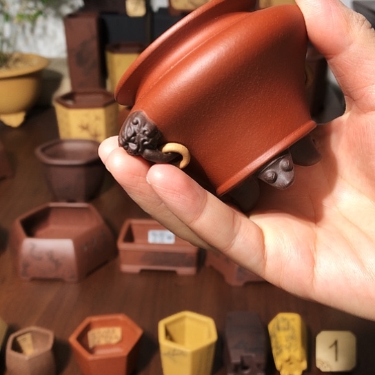 紫砂花盆国*峰宜兴紫砂