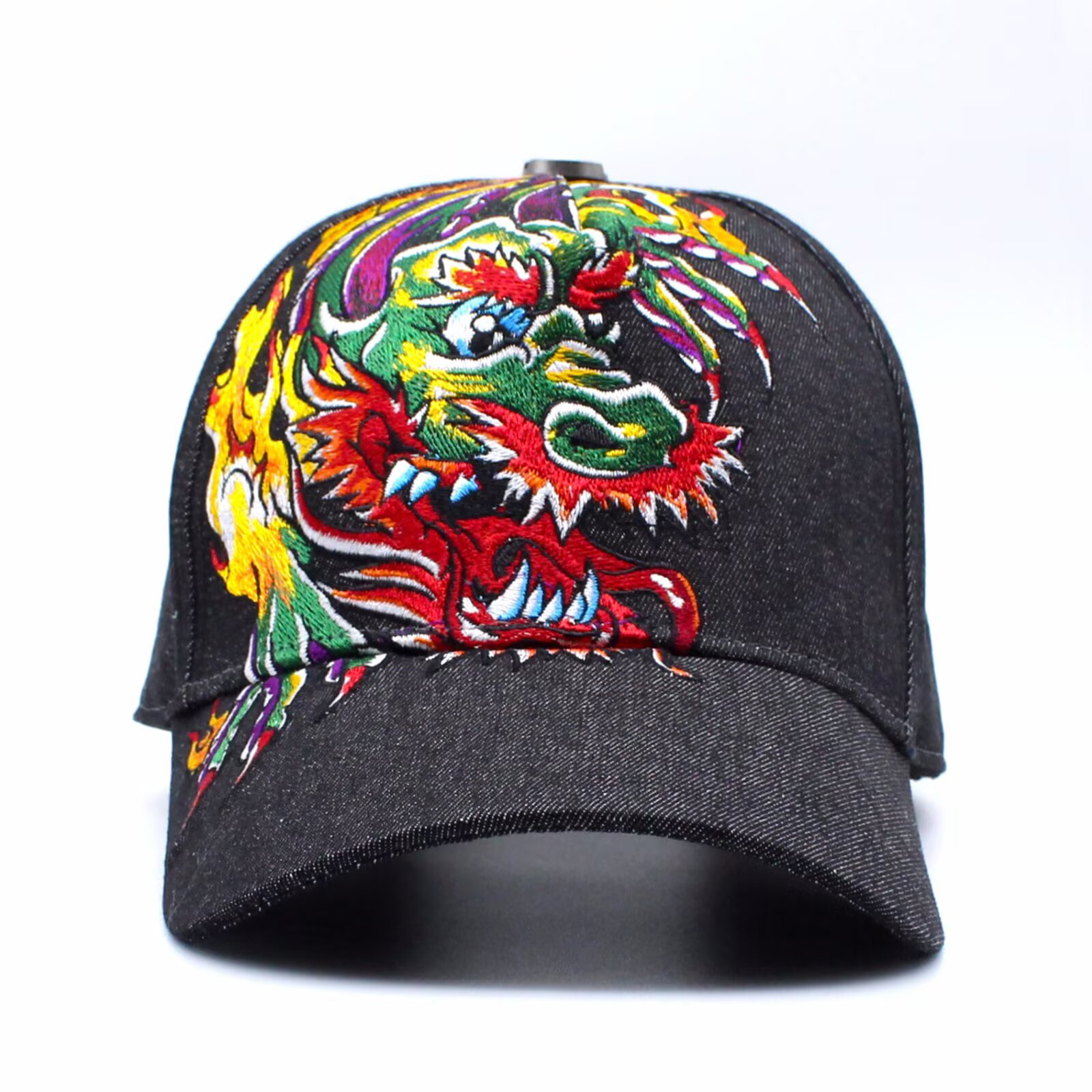 云南民族风大绣花刺绣女士防晒鸭舌棒球帽