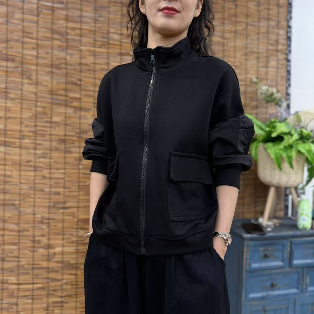 9108春季新款休闲减龄显瘦长袖外套