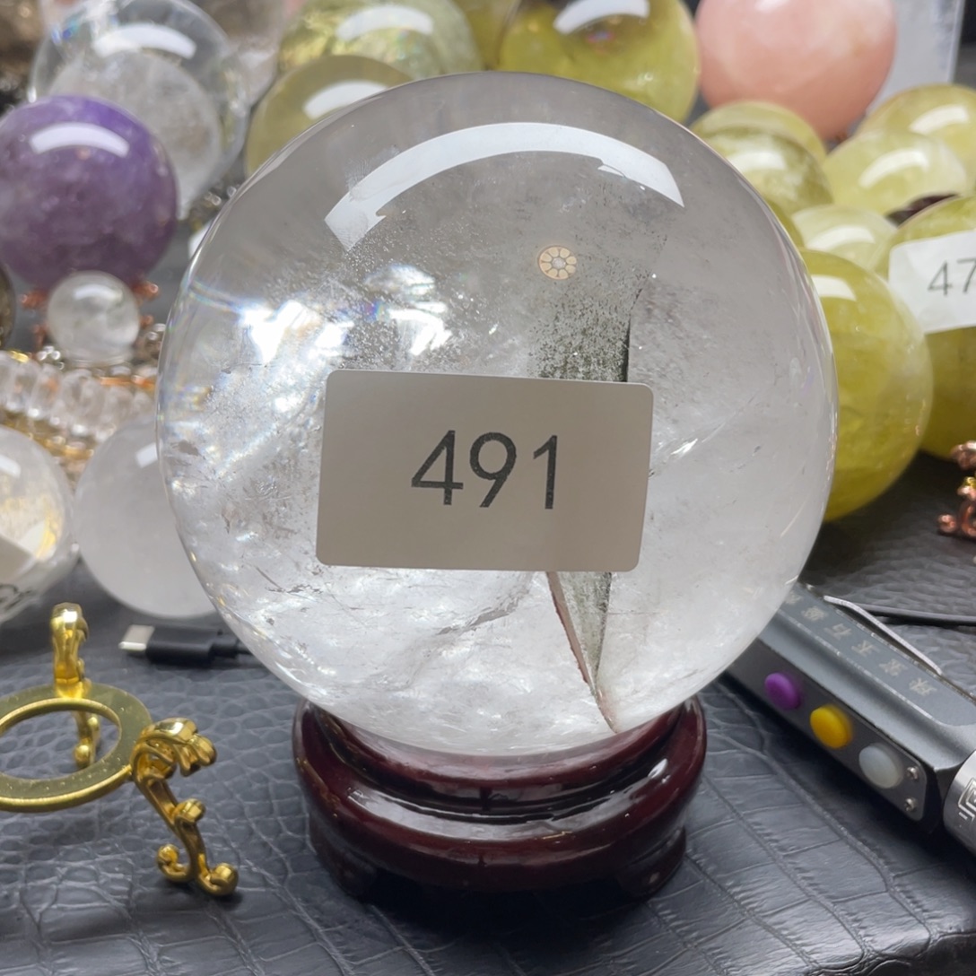 夏***初未镶嵌摆件水晶491 13.1CM