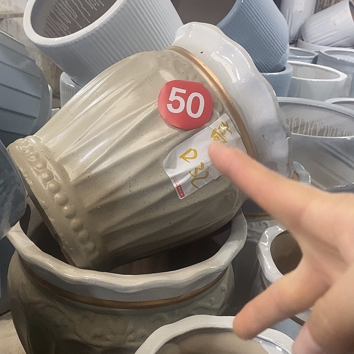 高温烧制特价一套三个盆陶瓷