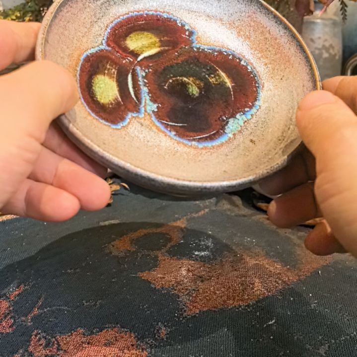 陶摆件手工高温原矿窑变新品特价