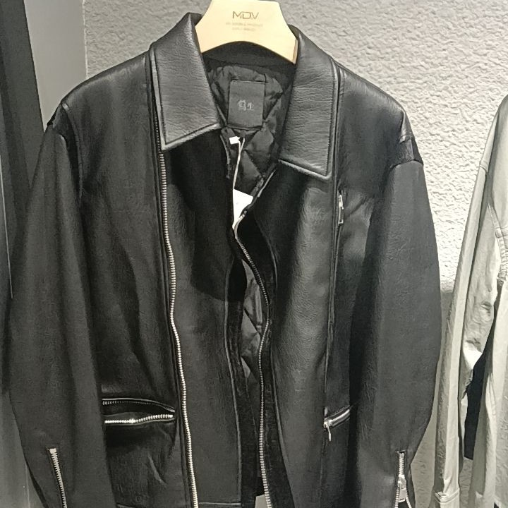 腰带常规款西装领厚款保暖男皮衣真皮韩版新款黑色日系山系机车