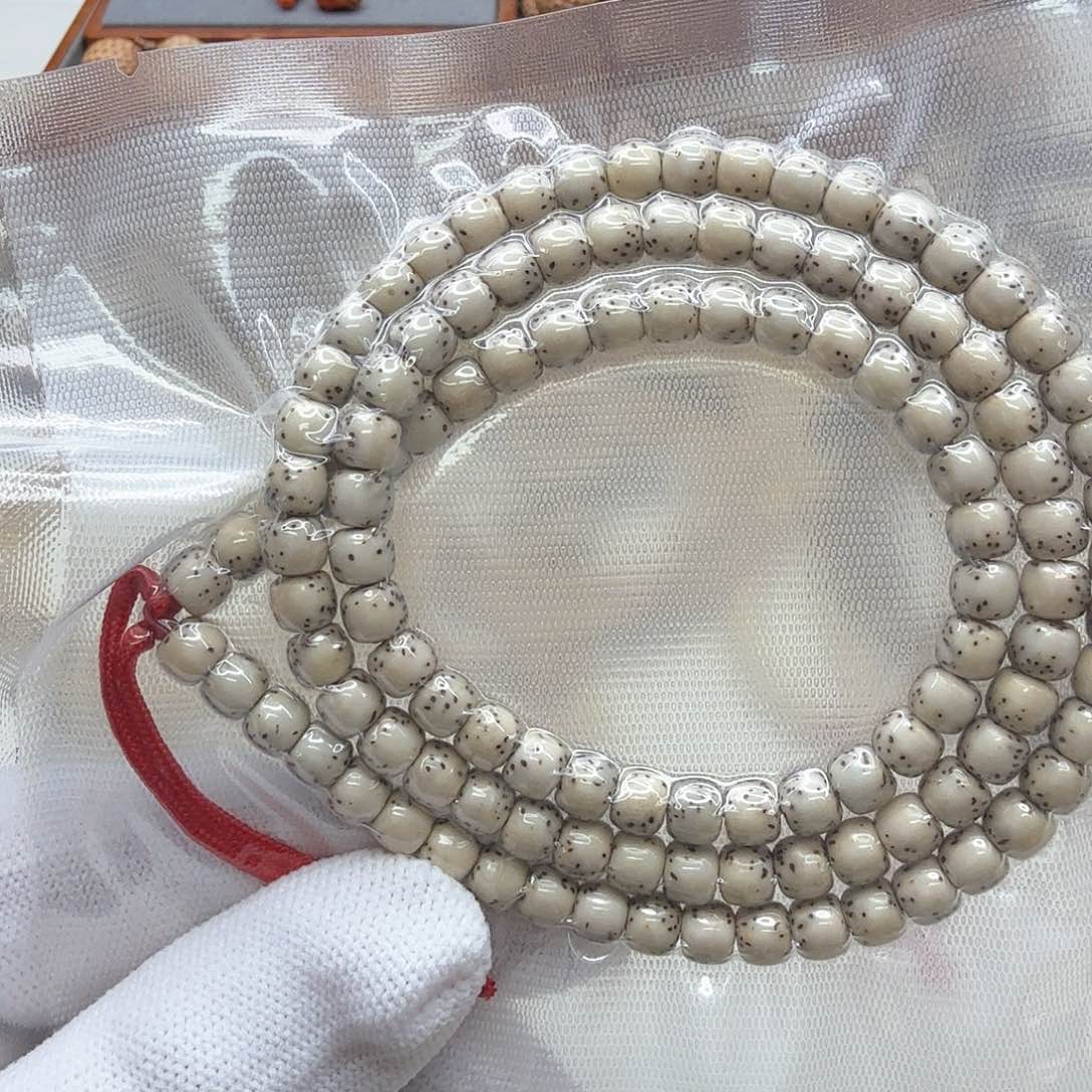 星月菩提手串12梵天糯冰石玉河豚6左右108