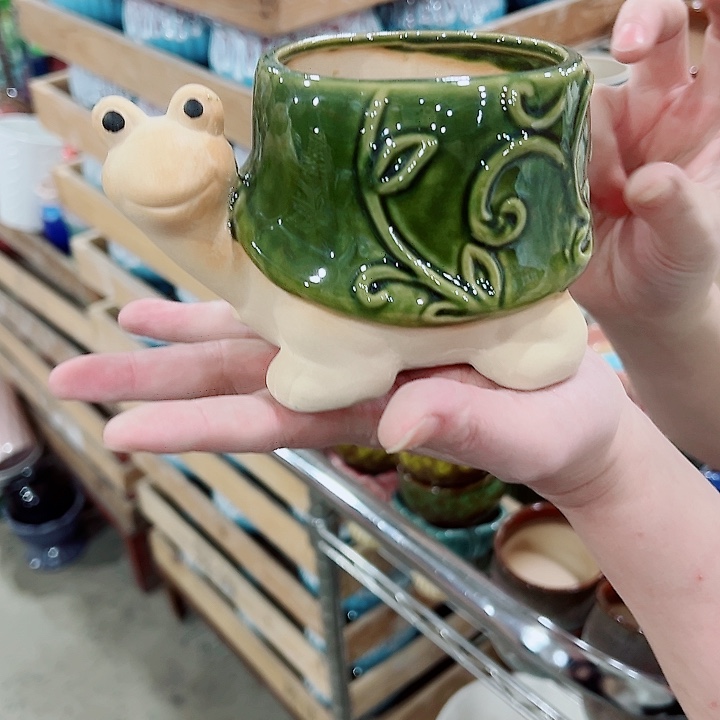 有孔，凑单福利满10元发货陶瓷多肉花盆！