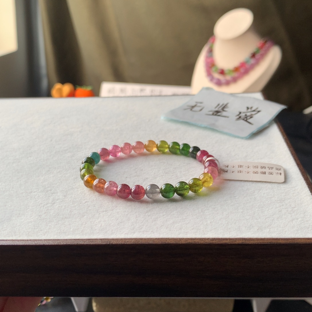 未镶嵌手链碧玺不退换