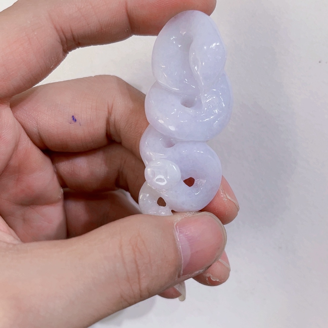 翡翠未镶嵌吊坠(赠链)代编织