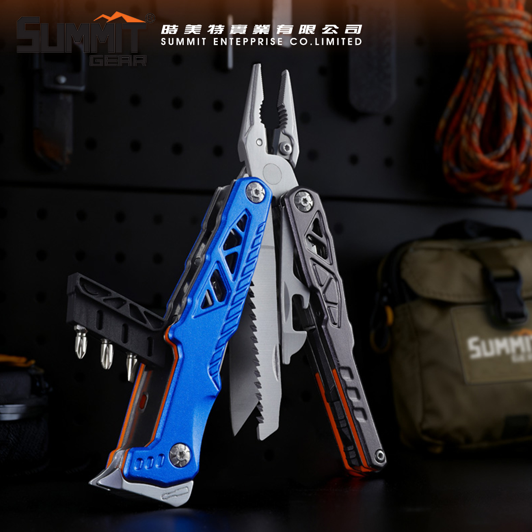 SUMMIT GEAR【户外应急多功能钳】不锈钢钳折叠钳应急破窗锤剥线钳