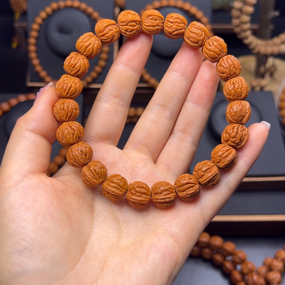 大***）桃核手串火龙纹13手串