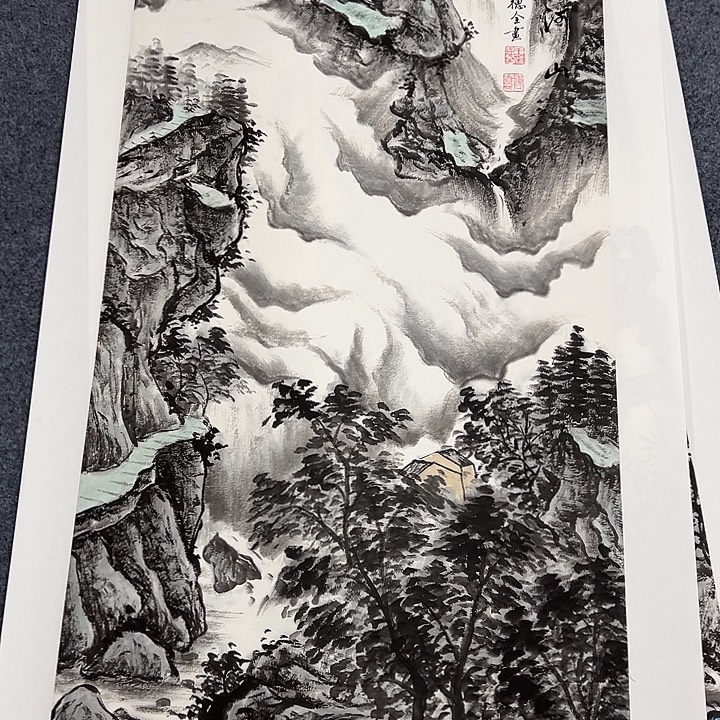 国画我们一起加油努力