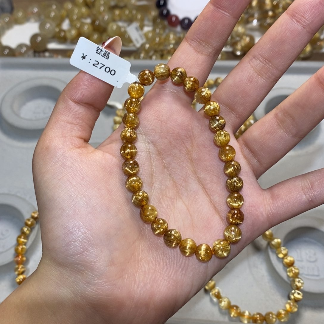 水晶手链未镶嵌邢*好手链